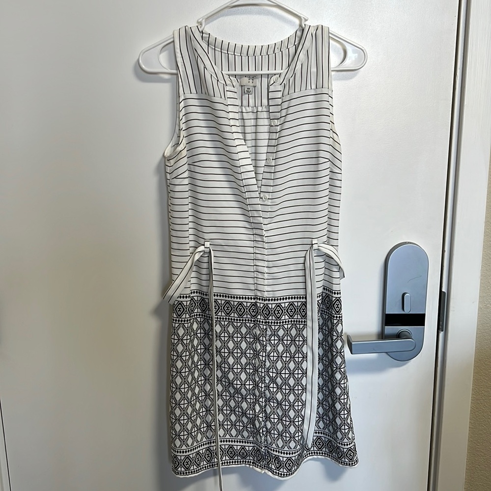 Black & White geometric dress, XS